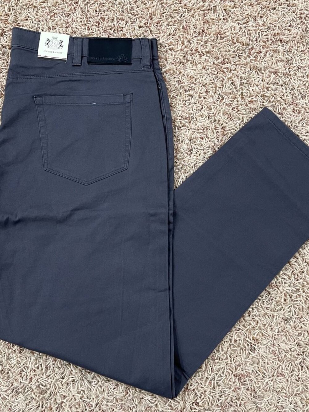 English Laundry Men's Twill 5-Pocket Pants Gray, Size 38x34 (New)